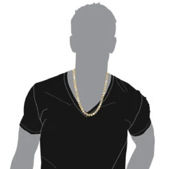 LUXURMAN 10K Yellow Gold White Yellow Black Diamond Necklace For Men 5.5ct Chain 12 LUXURMAN 10K Yellow Gold White Yellow Black Diamond Necklace For Men 5.5ct Chain -Luxurman luxurman 10k gold white yellow black diamond necklace for men 55ct chain bodye