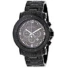 Luxurman Black Diamond Watch For Men 2ct Fully Iced Out Oversized