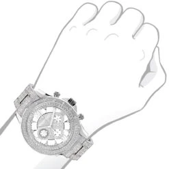 Luxurman Diamond Bezel And Band Watch For Men 1ct Liberty 8 Luxurman Diamond Bezel And Band Watch For Men 1ct Liberty -Luxurman luxurman diamond bezel and band watch for men 1ct liberty 3