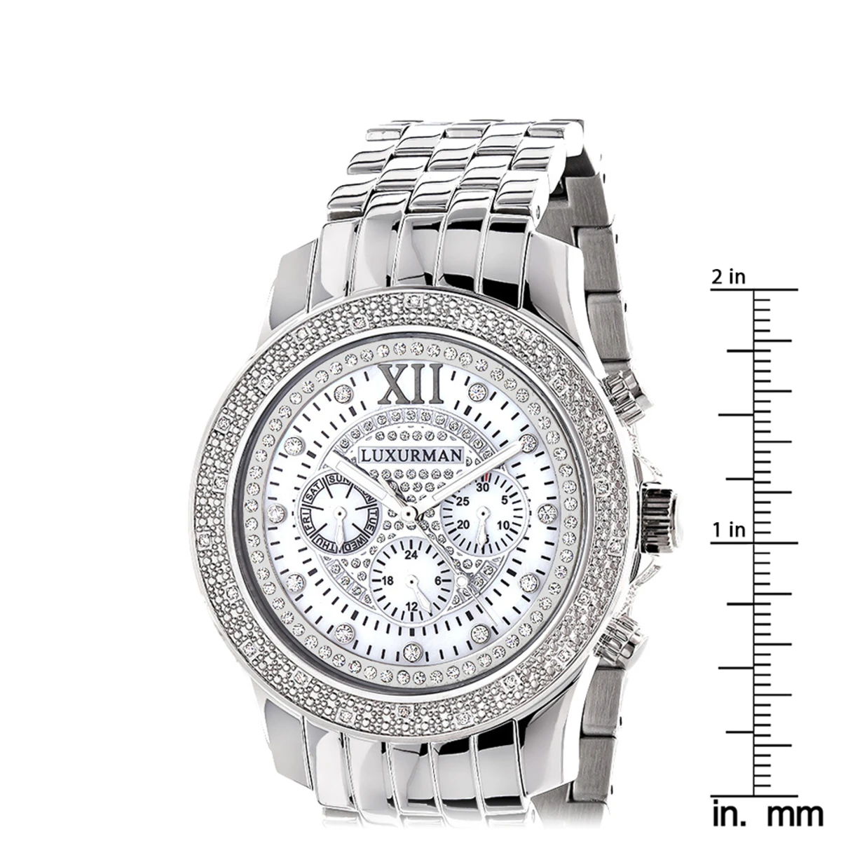 Luxurman Diamond Watch 0.25ct Men's 5 Luxurman Diamond Watch 0.25ct Men's - Image 5