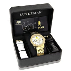 Luxurman Diamond Men's Diamond Watch 0.25ct -Luxurman luxurman diamond watches mens diamond watch 025ct p 8266 1