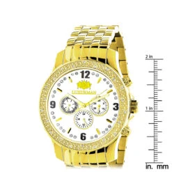 Luxurman Diamond Men's Diamond Watch 0.25ct -Luxurman luxurman diamond watches mens diamond watch 025ct p 8266 ruler