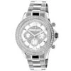 Luxurman Diamond White Gold Plated Diamond Watch 2ct