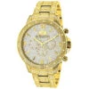 Luxurman Iced Out Men's Diamond Liberty Watch 1.25ct Yellow Gold Plated
