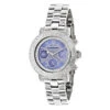 Luxurman Ladies Diamond Watch 0.30ct Blue MOP