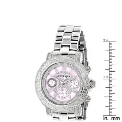 Luxurman Ladies Diamond Watch 0.3ct Pink MOP Oversized Women's Watch 9 Luxurman Ladies Diamond Watch 0.3ct Pink MOP Oversized Women's Watch -Luxurman luxurman ladies diamond watch 030ct pink p 43229 ruler