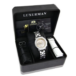 Luxurman Ladies Diamond Watch 0.3ct Two Tone 7 Luxurman Ladies Diamond Watch 0.3ct Two Tone -Luxurman luxurman ladies diamond watch 03ct two tone 4
