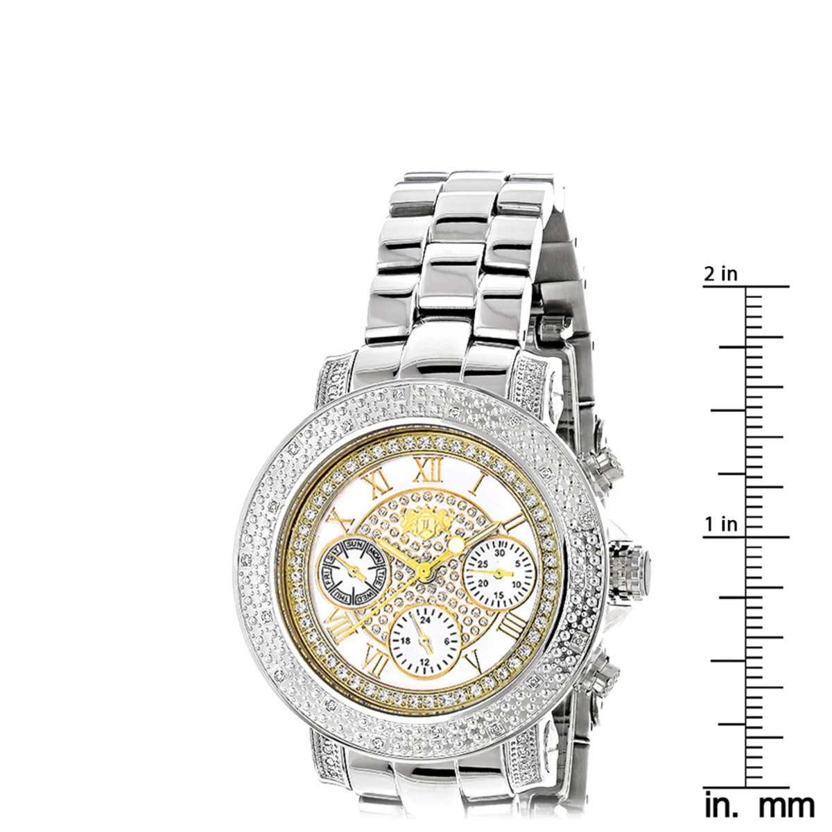Luxurman Ladies Diamond Watch 0.3ct Two Tone 5 Luxurman Ladies Diamond Watch 0.3ct Two Tone - Image 5