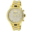 Luxurman Liberty Men's Diamond Watch 2ct 18k Yellow Gold Plated