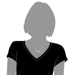 Luxurman Love Quotes Necklace Sterling Silver Diamond Bow Pendant For Women -Luxurman luxurman love quotes necklace sterling silver diamond bow pendant for women bodwh