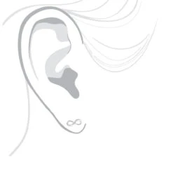 Luxurman Love Quotes: Small Diamond Infinity Earrings Sterling Silver Studs -Luxurman luxurman love quotes small diamond infinity earrings sterling silver studs bod