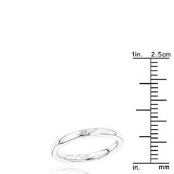 Luxurman Love Quotes: Women's Stackable Sterling Silver Diamond Wedding Ring 5 Luxurman Love Quotes: Women's Stackable Sterling Silver Diamond Wedding Ring -Luxurman luxurman love quotes womens stackable sterling silver diamond wedding ring ruler