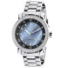 Luxurman Men's Diamond Watch 0.12ct Blue MOP Large 49mm Watch