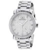 Luxurman Men's Diamond Watch 0.12ct Stainless Steel Band