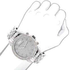 Luxurman Men's Diamond Watch 0.25 Ct 7 Luxurman Men's Diamond Watch 0.25 Ct -Luxurman luxurman mens diamond watch 025 ct p 35213bod