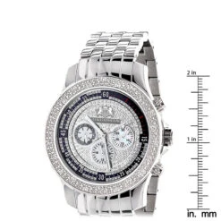 Luxurman Men's Paved Dial Diamond Bezel Watch 0.25ct -Luxurman luxurman mens diamond watch 025ct p 44425 ruler