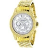 Luxurman Men's Diamond Raptor Yellow Gold Plated Watch 0.5ct