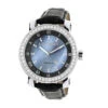 Luxurman Men's VS Diamond Bezel Watch 4 Ct Blue MOP