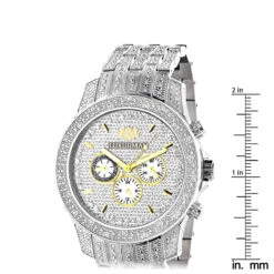 Luxurman Men's Genuine Diamond Watch 1.25ct -Luxurman luxurman mens watches genuine diamond watch 125ct p 9301 ruler