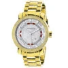 Luxurman Phantom Yellow Gold Plated Men's Diamond Watch Extra Large 0.12ct