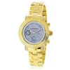 Luxurman Real Diamond Watch For Women 0.3ct Yellow Gold Plated Montana