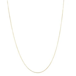LUXURMAN Solid 10K Yellow Gold Box Chain For Women Adjustable 0.9mm -Luxurman luxurman solid 10k gold box chain for women adjustable 09mm boxye