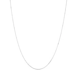 LUXURMAN Solid 10K White Gold Cable Chain For Women Adjustable 0.9mm -Luxurman luxurman solid 10k gold cable chain for women adjustable 09mm boxwh