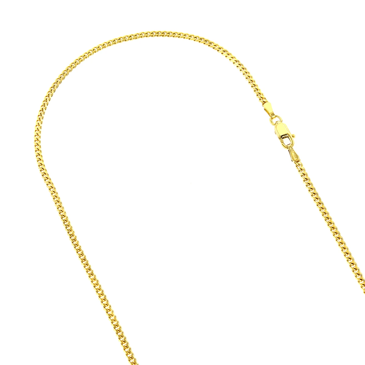 LUXURMAN Solid 10K Yellow Gold Curb Chain For Men & Women Gourmette 2mm Wide 1 LUXURMAN Solid 10K Yellow Gold Curb Chain For Men & Women Gourmette 2mm Wide