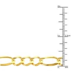 LUXURMAN Solid 10K Yellow Gold Figaro Chain For Men 8.5mm Wide 9 LUXURMAN Solid 10K Yellow Gold Figaro Chain For Men 8.5mm Wide -Luxurman luxurman solid 10k gold figaro chain for men 85mm wide rulerye
