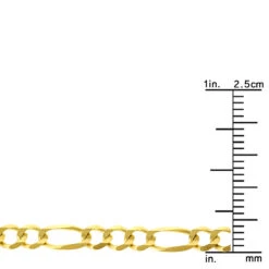 LUXURMAN Solid 10K Yellow Gold Figaro Chain For Men & Women 4mm Wide 9 LUXURMAN Solid 10K Yellow Gold Figaro Chain For Men & Women 4mm Wide -Luxurman luxurman solid 10k gold figaro chain for men women 4mm wide rulerye