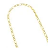 LUXURMAN Solid 10K Yellow Gold Figaro Chain For Men & Women 4mm Wide