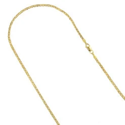 LUXURMAN Solid 10K Yellow Gold Mariner Chain For Men & Women 1.7mm Wide