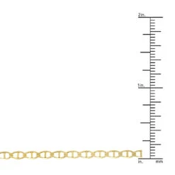 LUXURMAN Solid 10K Yellow Gold Mariner Chain For Men & Women 3mm Wide -Luxurman luxurman solid 10k gold mariner chain for men women 3mm wide rulerye