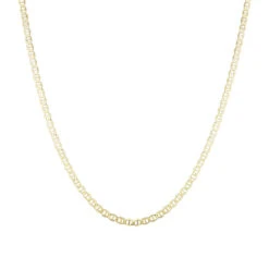 LUXURMAN Solid 10K Yellow Gold Mariner Chain For Men & Women 4.5mm Wide -Luxurman luxurman solid 10k gold mariner chain for men women 45mm wide boxye