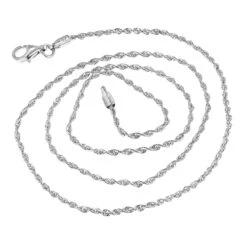 LUXURMAN Solid 10K Yellow Gold Rope Chain For Men & Women Diamond Cut 1.5mm -Luxurman luxurman solid 10k gold rope chain for men women diamond cut 15mm backwh