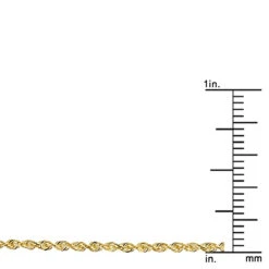 LUXURMAN Solid 10K Yellow Gold Rope Chain For Men & Women Diamond Cut 1.5mm -Luxurman luxurman solid 10k gold rope chain for men women diamond cut 15mm rulerye