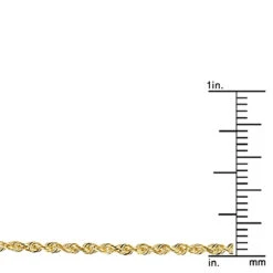 LUXURMAN Solid 10K Yellow Gold Rope Chain For Men & Women Diamond Cut 2mm 9 LUXURMAN Solid 10K Yellow Gold Rope Chain For Men & Women Diamond Cut 2mm -Luxurman luxurman solid 10k gold rope chain for men women diamond cut 2mm rulerye