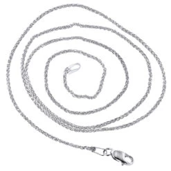 LUXURMAN Solid 10K Yellow Gold Wheat Chain For Women 1mm Wide -Luxurman luxurman solid 10k gold wheat chain for women 1mm wide backwh