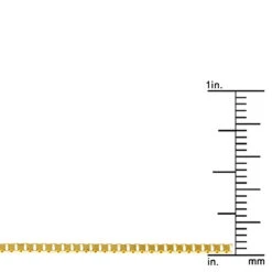 LUXURMAN Solid 14K Yellow Gold Box Chain For Men & Women 1.6mm Wide -Luxurman luxurman solid 14k gold box chain for men women 16mm wide ruler