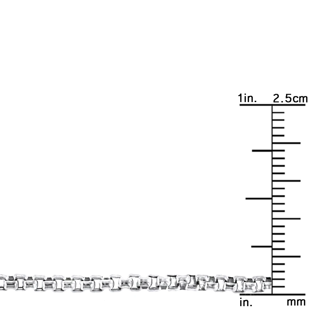 Solid 14K Yellow Gold Box Chain For Men & Women Round 2.4mm Wide 7 Solid 14K Yellow Gold Box Chain For Men & Women Round 2.4mm Wide - Image 7