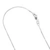 LUXURMAN Solid 14K White Gold Box Chain For Women 0.6mm Lobster Lock