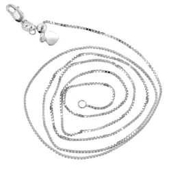 LUXURMAN Solid 14K Yellow Gold Box Chain For Women Adjustable 0.9mm 17 LUXURMAN Solid 14K Yellow Gold Box Chain For Women Adjustable 0.9mm -Luxurman luxurman solid 14k gold box chain for women adjustable 09mm backwh