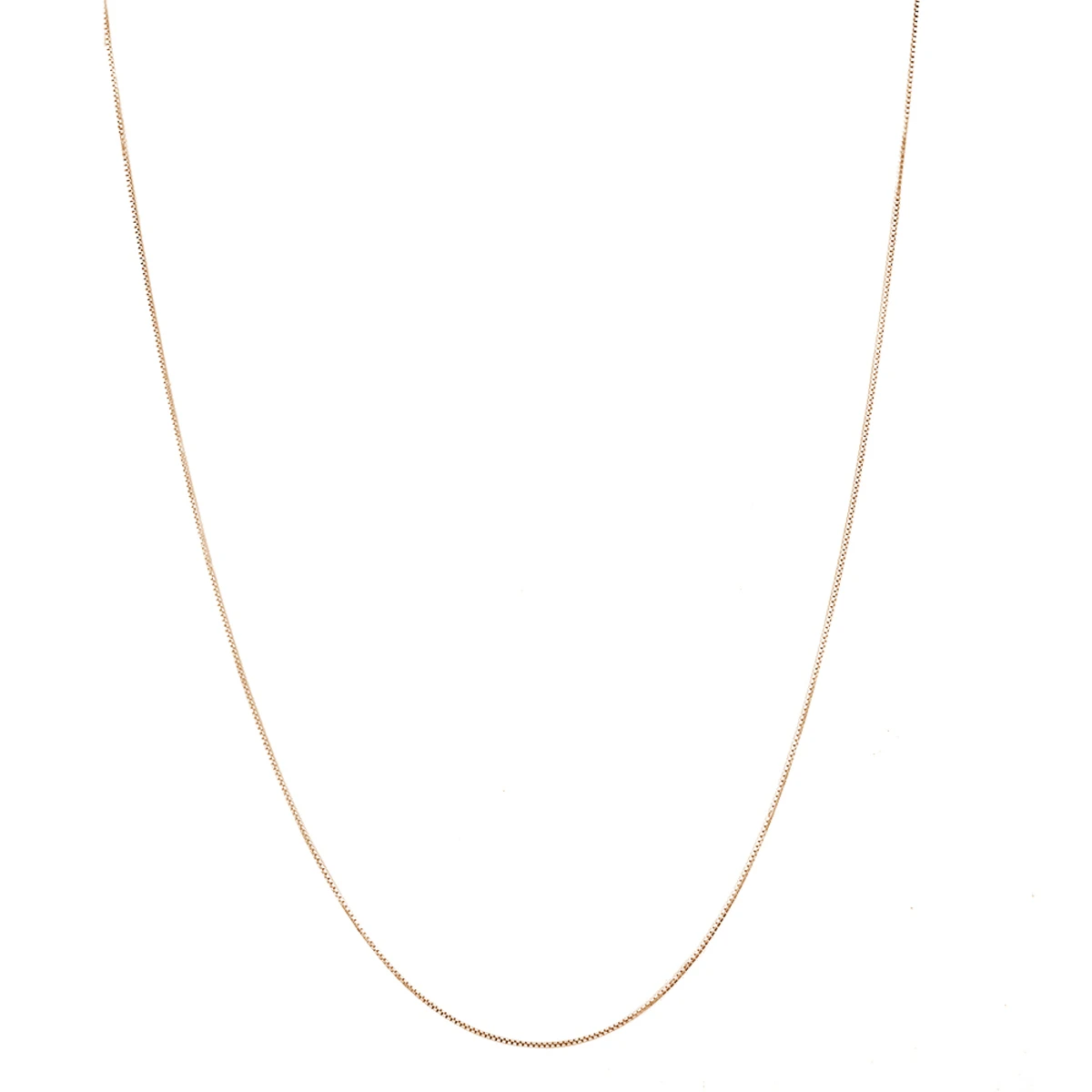 LUXURMAN Solid 14K Yellow Gold Box Chain For Women Adjustable 0.9mm 9 LUXURMAN Solid 14K Yellow Gold Box Chain For Women Adjustable 0.9mm - Image 9