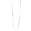 LUXURMAN Solid 14K White Gold Box Chain For Women Extendable 0.8mm Wide