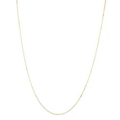 LUXURMAN Solid 14K Yellow Gold 1.1mm Cable Chain For Men & Women Lobster Clasp -Luxurman luxurman solid 14k gold cable chain for men women 11mm wide 1 boxye