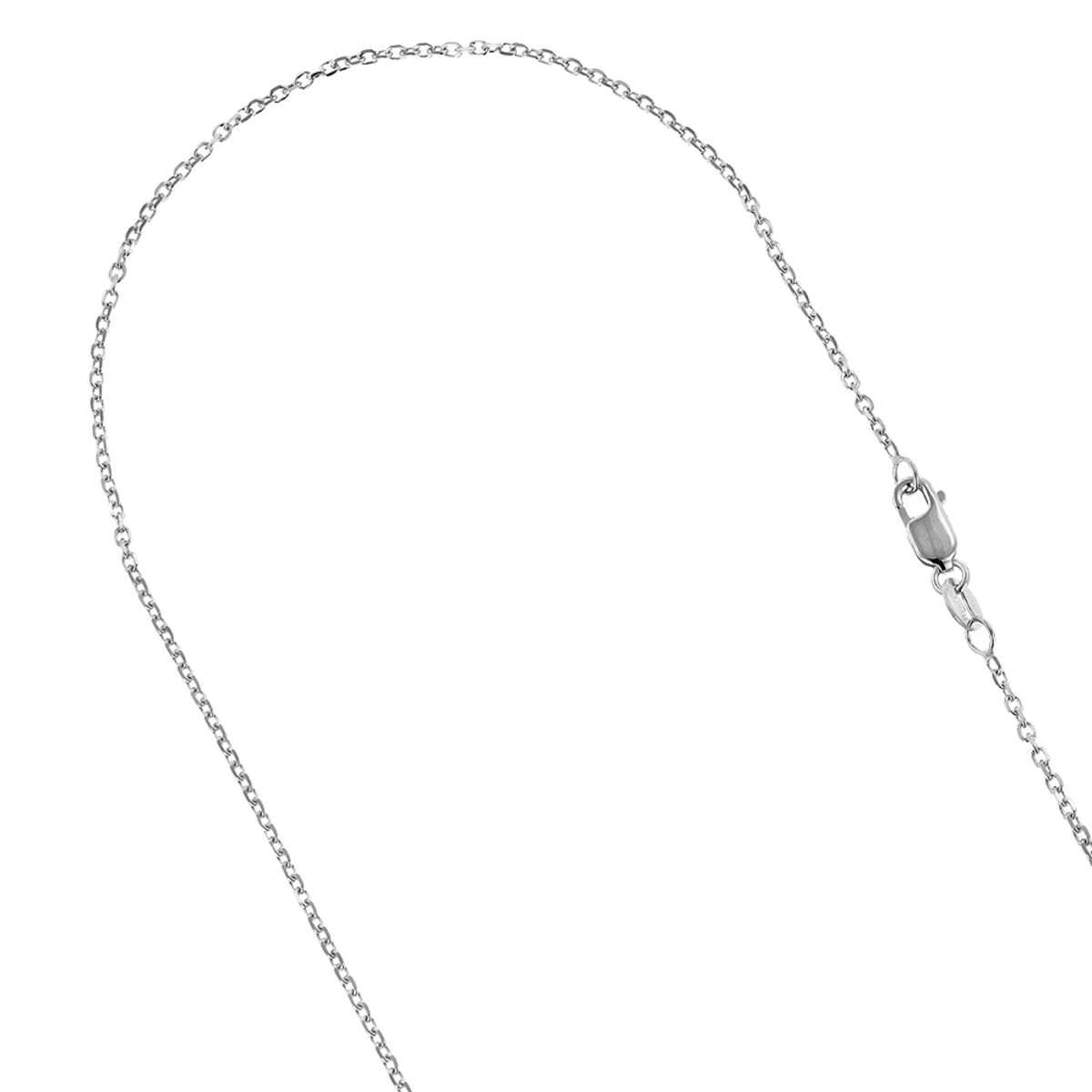 LUXURMAN Solid 14K White Gold Cable Chain For Men & Women 1.8mm Wide 1 LUXURMAN Solid 14K White Gold Cable Chain For Men & Women 1.8mm Wide