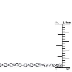 LUXURMAN Solid 14K Yellow Gold Cable Chain For Men & Women 2.3mm Wide -Luxurman luxurman solid 14k gold cable chain for men women 23mm wide rulerwh