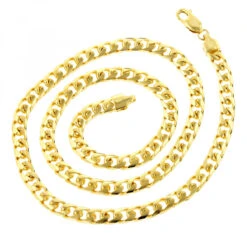 LUXURMAN Solid 14K White Gold Cuban Link Chain For Men Miami 5mm Wide -Luxurman luxurman solid 14k gold cuban link chain for men miami 5mm wide backye