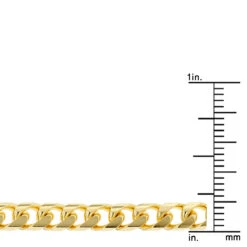 LUXURMAN Solid 14K White Gold Cuban Link Chain For Men Miami 5mm Wide -Luxurman luxurman solid 14k gold cuban link chain for men miami 5mm wide rulerye