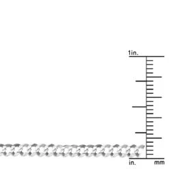 LUXURMAN Solid 14K White Gold Curb Chain For Men & Women Comfort 3.5mm Wide -Luxurman luxurman solid 14k gold curb chain for men women comfort 35mm wide rulerwh